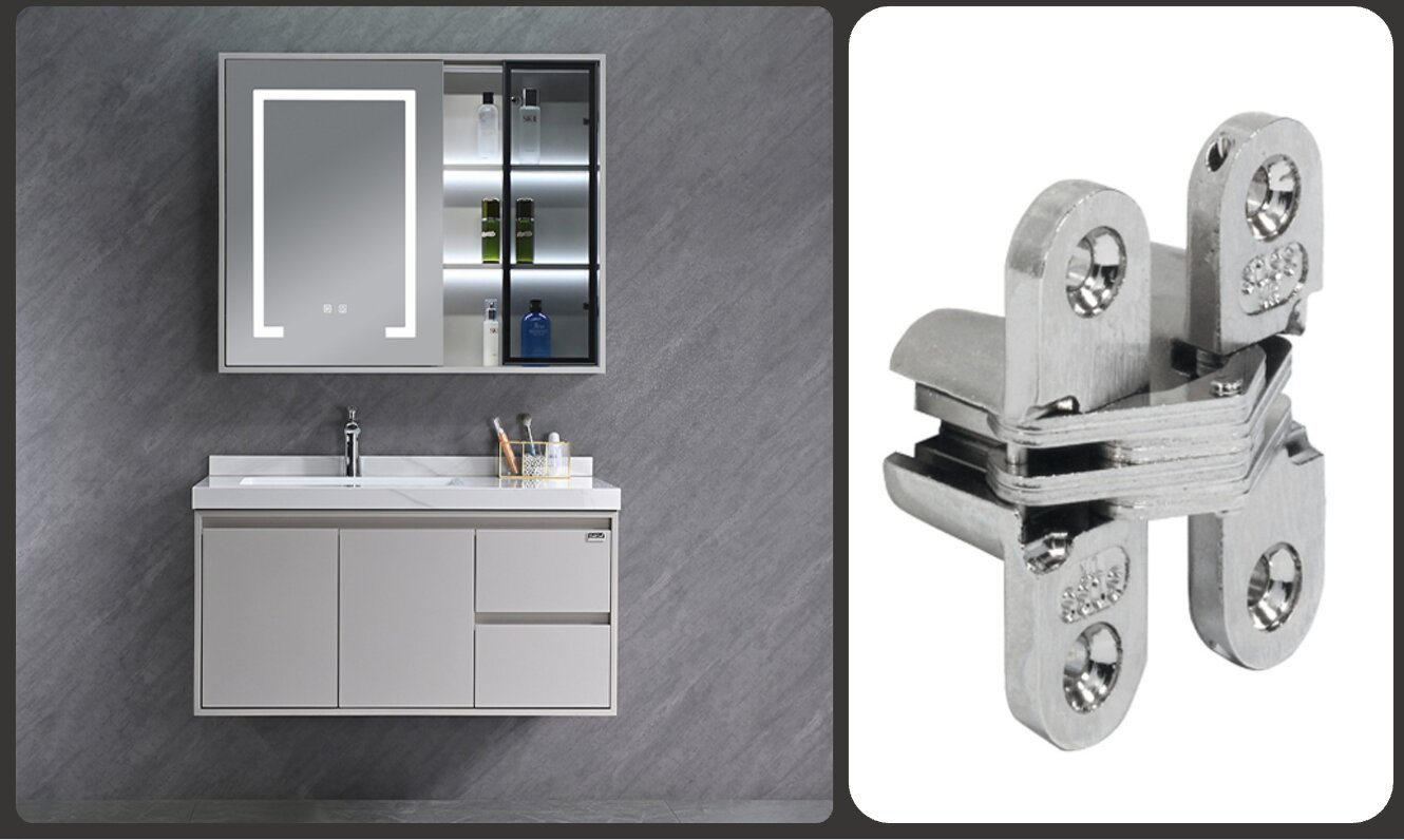 Bản lề âm Hafele được ứng dụng cho tủ lavabo