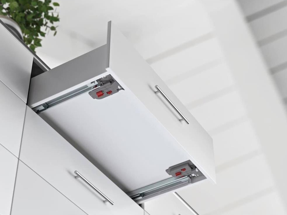 Ray bi giảm chấn Hafele 300mm phù hợp với ngăn kéo có chiều sâu tủ nhỏ và trung bình