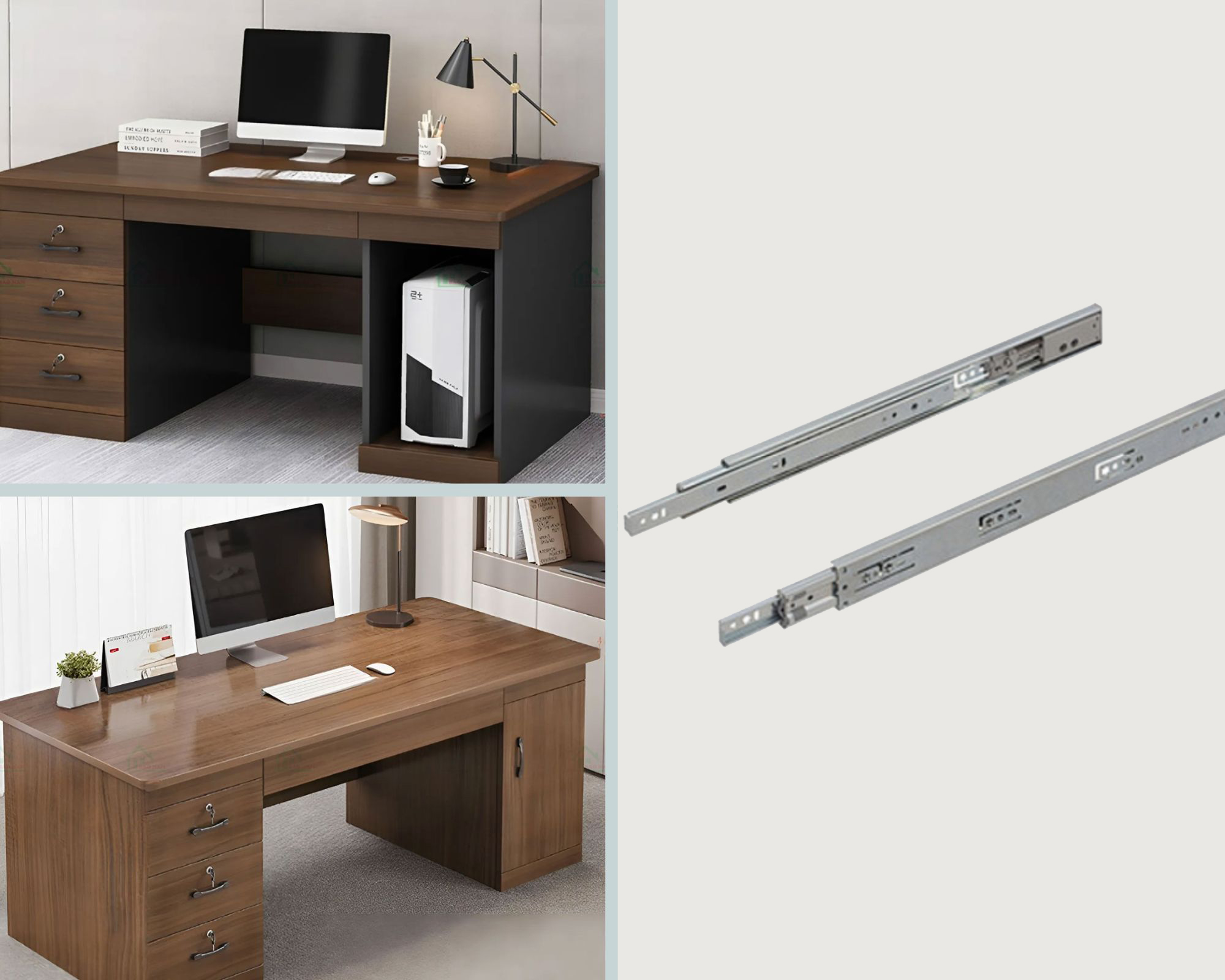 Ray Hafele 300mm có thể lắp cho ngăn kéo bàn làm việc, hộc hồ sơ, văn phòng phẩm