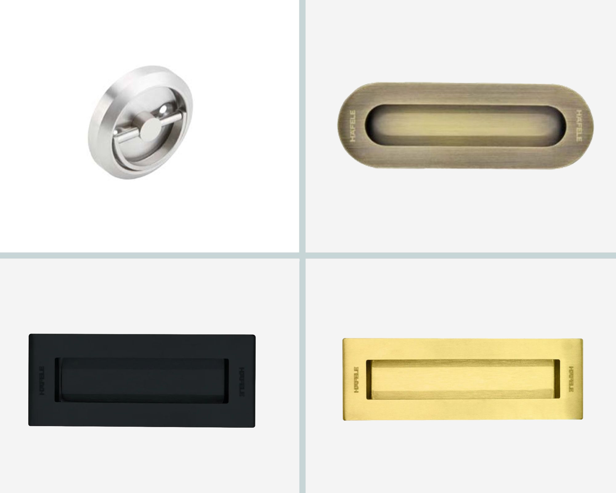 Tay nắm âm Hafele DIY có đa dạng màu sắc và kích thước