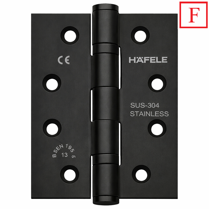 (F, 120kg,127x89mm, 2BB) Bản lề lá HAFELE 926.98.133 (đen mờ)