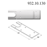 (150kg, EN1-4,HO/F) Bản lề sàn HAFELE GEZE 932.10.051 932.10.050 TS 500NV (Lắp âm)