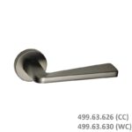 (SET D) Bộ tay nắm gạt HAFELE 499.63.626 499.63.630 (Xám ghi)