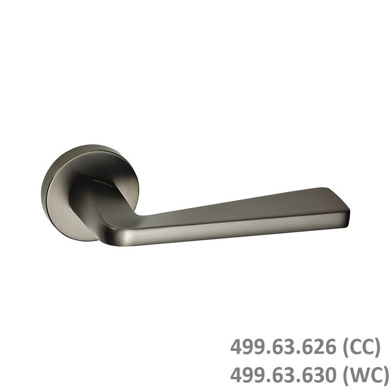 (SET D) Bộ tay nắm gạt HAFELE 499.63.626 499.63.630 (Xám ghi)