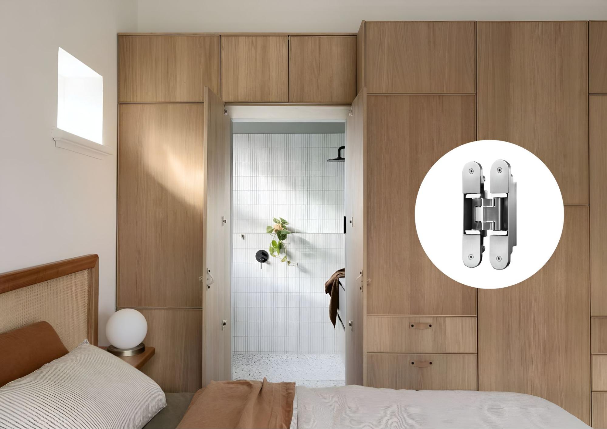 Bản lề âm Häfele giúp cửa ăn tường luôn được khít