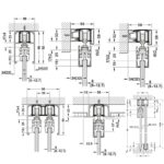 (50-120kg, 120-L) Cửa trượt kính HAFELE 120-L Slido Classic