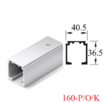 (2-6m, 160-P/O/K) Ray trượt đơn HAFELE 941.62.721 cho cửa trượt Slido Classic 160-P D-line11