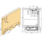 (20kg,H1200mm) Cửa trượt phẳng nội thất HAFELE 406.11.224 406.11.225 20 FB