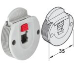 (IF, 20kg) Cửa trượt thẳng HAFELE Slido classic 20 IF F-line12 (lọt lòng)