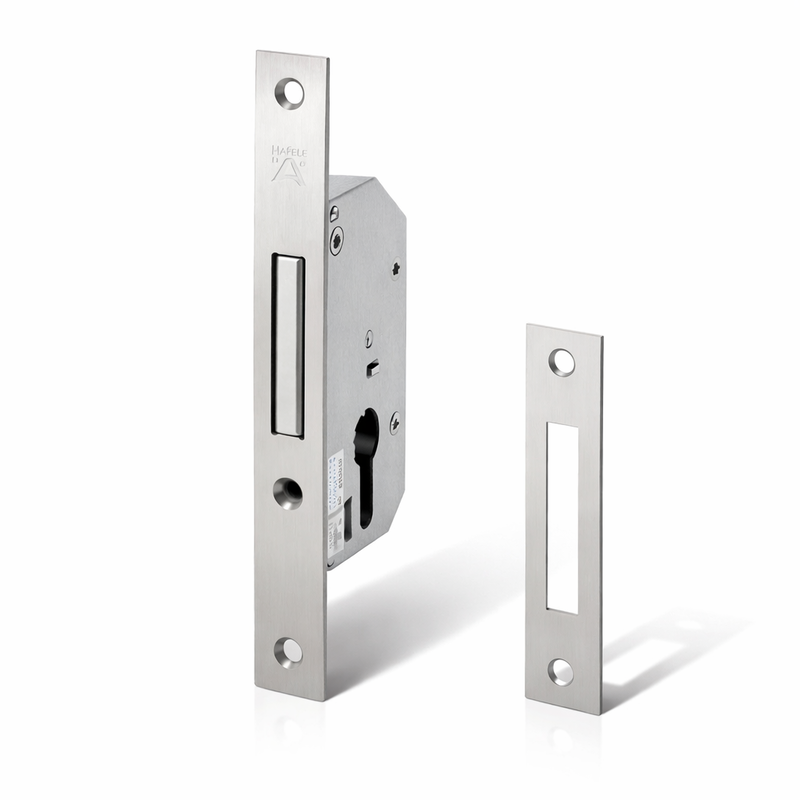 (BS40mm) Thân khóa cửa trượt HAFELE 911.26.277 (inox mờ)