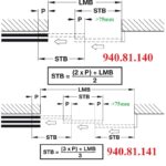 (Telescopic) Phụ kiện đồng bộ xếp cửa trượt HAFELE Slido Telescopic D-line11