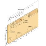 (50kg,H2700mm) Cửa trượt phẳng nội thất HAFELE 406.11.285 406.11.286 M 50 F FB