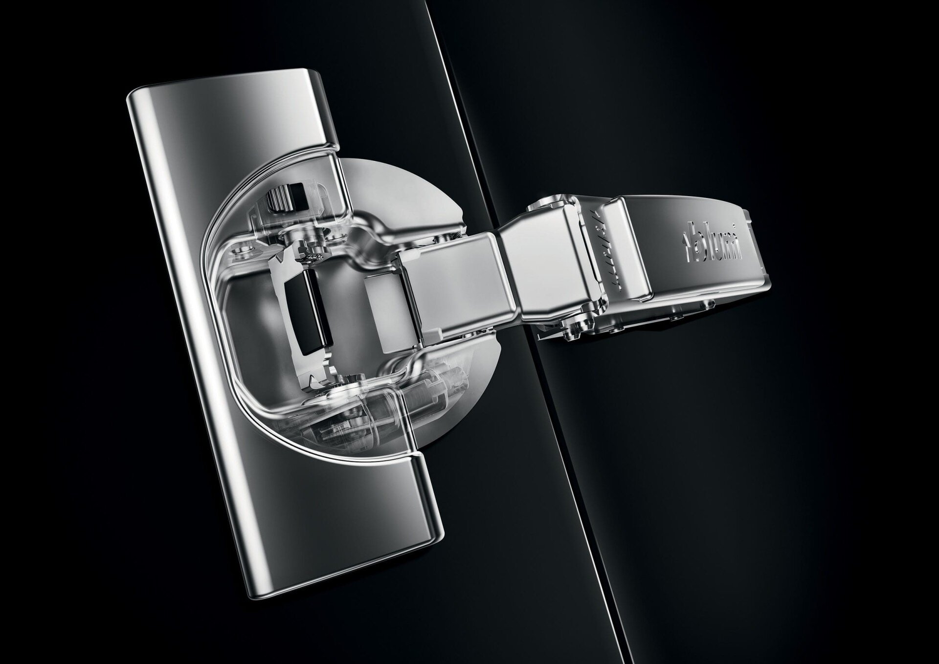 Bản lề Blum có thể lắp đặt trên tủ cánh kính