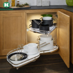 (K, 450mm, trái) Rổ góc Kesseböhmer 541.32.671 Lemans II (Xoay trái)