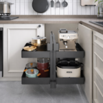(U, 450mm) Rổ góc mở toàn phần HAFELE 545.14.339 UTENSIO Plus H2