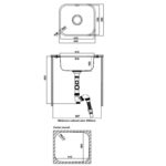 (440mm) Chậu bếp inox HAFELE HS20-SSN1R50 567.24.000