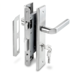 (55/72,65mm) Bộ khoá tay gạt HAFELE đế dài 499.62.501 (inox)