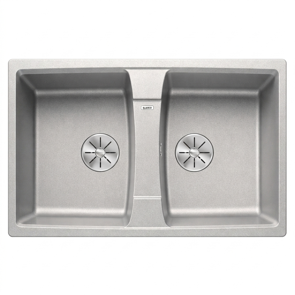 (780mm) Chậu bếp BLANCO LEXA 8 524960 Alu Metallic