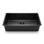 (760mm, đen) Chậu bếp inox HAFELE 567.24.483 R25 HS25-SSN1S-760 Nano PVD