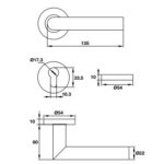 Tay nắm gạt có nắp che HAFELE 903.91.454 ROSETTE