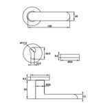 Tay nắm gạt có nắp che HAFELE 903.98.162 ROSETTE