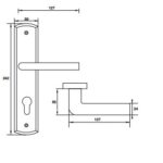 Tay nắm gạt đế dài HAFELE 903.98.469