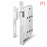 (BS55/78mm,F, WC) Thân khóa HAFELE 911.02.157 (inox mờ)