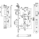 (BS55/CC72mm) Thân khóa HAFELE 911.02.799