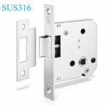 (BS55mm, không chốt chết) Thân khóa lưỡi gà HAFELE 911.23.438
