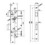 (BS30/CC85mm) Thân khóa HAFELE 911.77.263