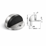 (H25mm) Chặn cửa gắn sàn HAFELE 937.55.140 489.70.230 489.70.246