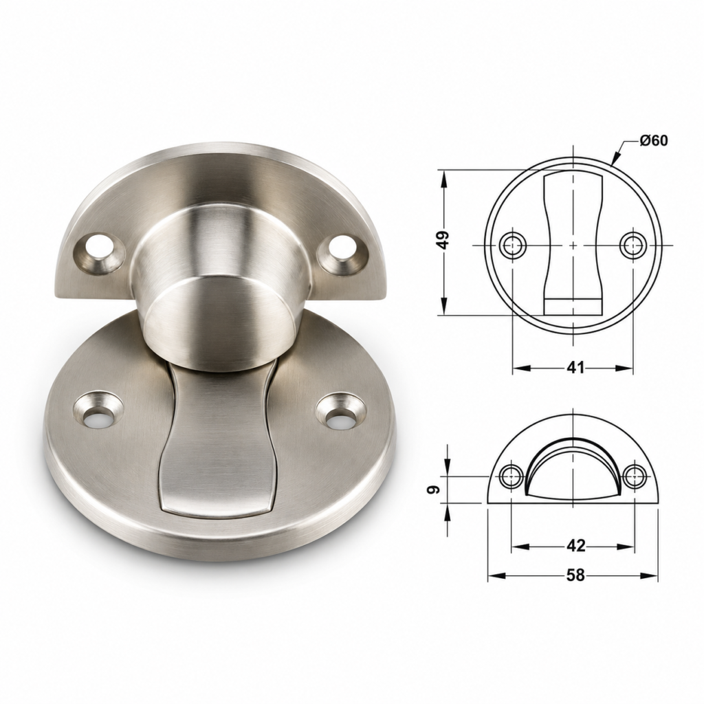 (Ø60mm) Chặn cửa nam châm HAFELE 938.30.030