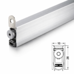 (833-1083mm) Thanh chắn bụi tự động HAFELE 950.45.015 950.45.016 950.45.017 DDS1328 (Đệm cửa)