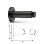 (82mm) Chặn cửa gắn tường HAFELE 937.13.533