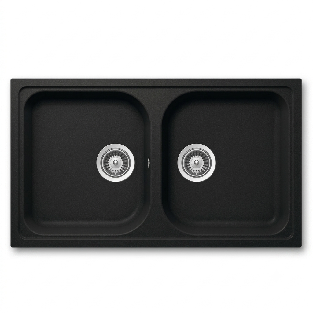 (860mm) Chậu bếp HAFELE HS19-GEN2R90 570.35.380 Black