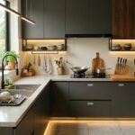 Không gian bếp với đầy đủ phụ kiện cần thiết