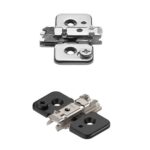 Đế bản lề Blum chữ thập 173H7100 8748653 173H7100 2509289 (Nikel/Onyx black)