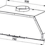 (80cm,630m3/h) Hút mùi HAFELE HH-BI79A 533.80.038 (âm tủ)