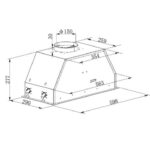 (60cm,500m3/h) Hút mùi HAFELE HC-B6031B 533.87.796 (Âm trần)