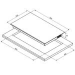 (60cm,7.0kW) Bếp từ HAFELE 3 vùng nấu 533.61.718 HC-I60371B FLAMORA (Inverter)