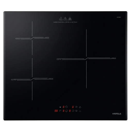 (60cm,6.0kW) Bếp từ HAFELE 3 vùng nấu 536.61.915 HC-I6036KB