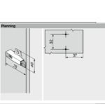 (Gắn thùng) Nêm giảm chấn Blum gắn thùng 971A0500 6823663 (BLUMOTION)