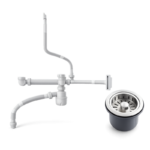 Bộ xả chậu inox 2 hố HAFELE 567.25.880