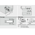(ngắn) Đế nêm nhấn mở Blum 956.1201 3913370 2988448 8711715 (TIP-ON)