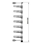 (X600,H2020-2320) Phụ kiện tủ cao HAFELE 595.82.815 KOSMO KARA VARIO