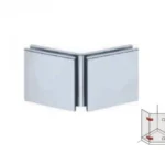 Kẹp nối kính 135D, HAFELE 981.00.572 (Crom bóng)