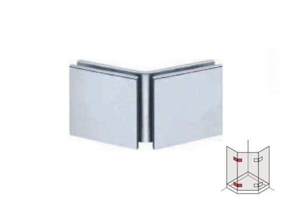 Kẹp nối kính 135D, HAFELE 981.00.572 (Crom bóng)