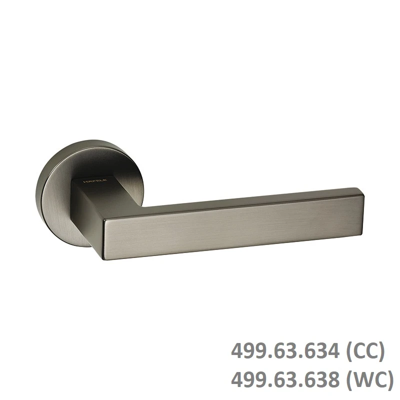 (SET E) Bộ tay nắm gạt HAFELE 499.63.634 499.63.638 (Xám ghi)