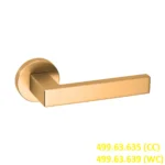 (SET E) Bộ tay nắm gạt HAFELE 499.63.635 499.63.639 (Đồng bóng)