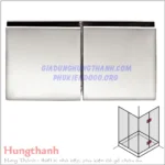 Kẹp kính – kính cabin tắm 180 độ Hafele 981.77.912